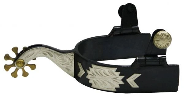 Black Steel Spur W/Navajo Overlay