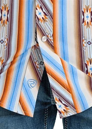 Boy's Stripe Aztec Print by Rock & Roll ~ Orange - Image 3