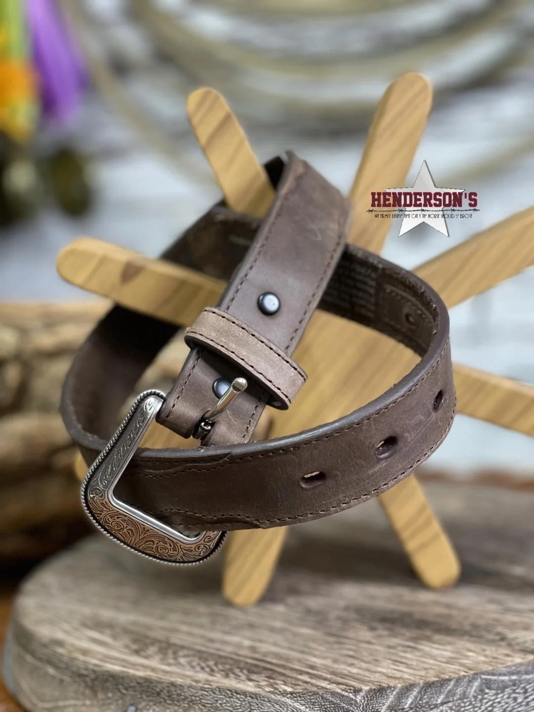 Distressed Leather Belt