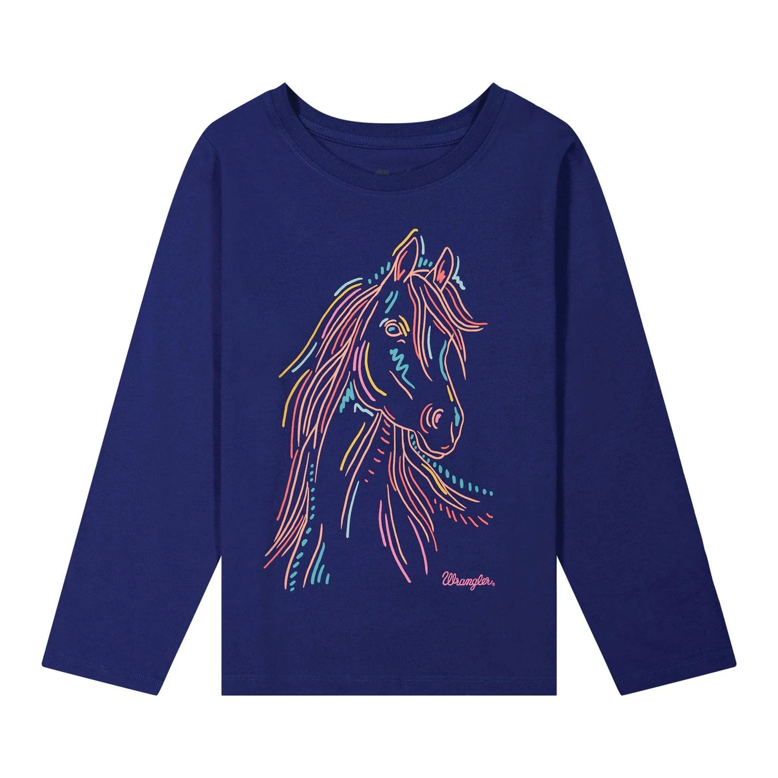 Girls Wild Horses Long Sleeve Tee