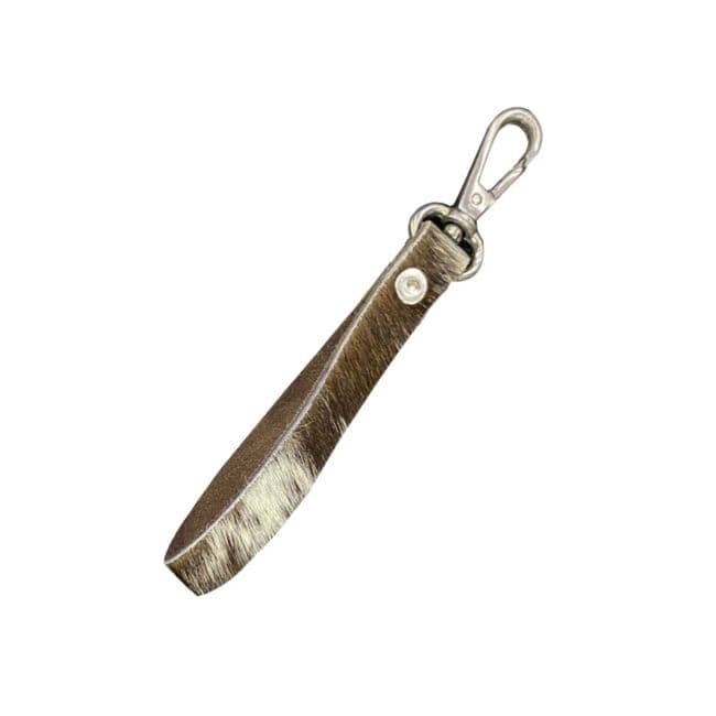 Hair on Cowhide Wristlet Loop/Keychain Clip