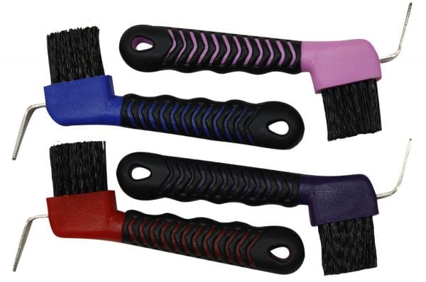 Hoof pick with Rubber Grip