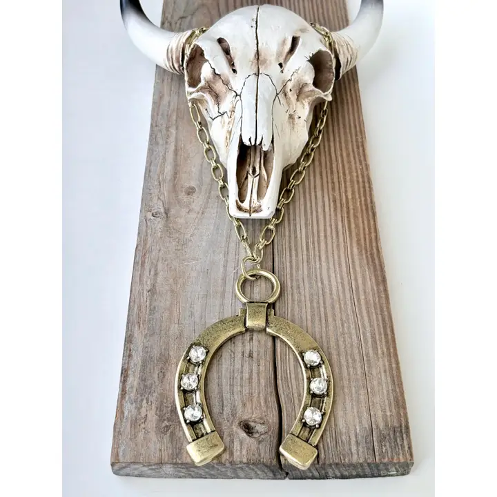 Horseshoe Stone Statement Necklace