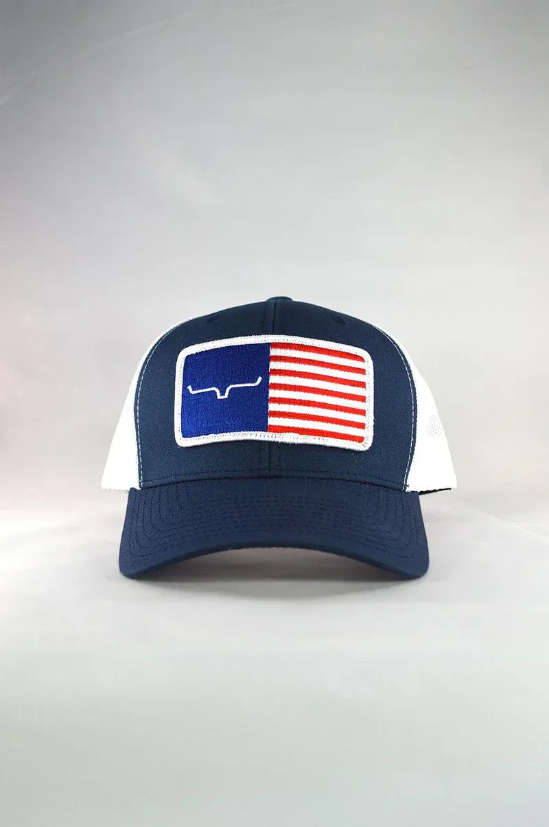 Kimes Cap ~ American Trucker ~ Navy - Image 2