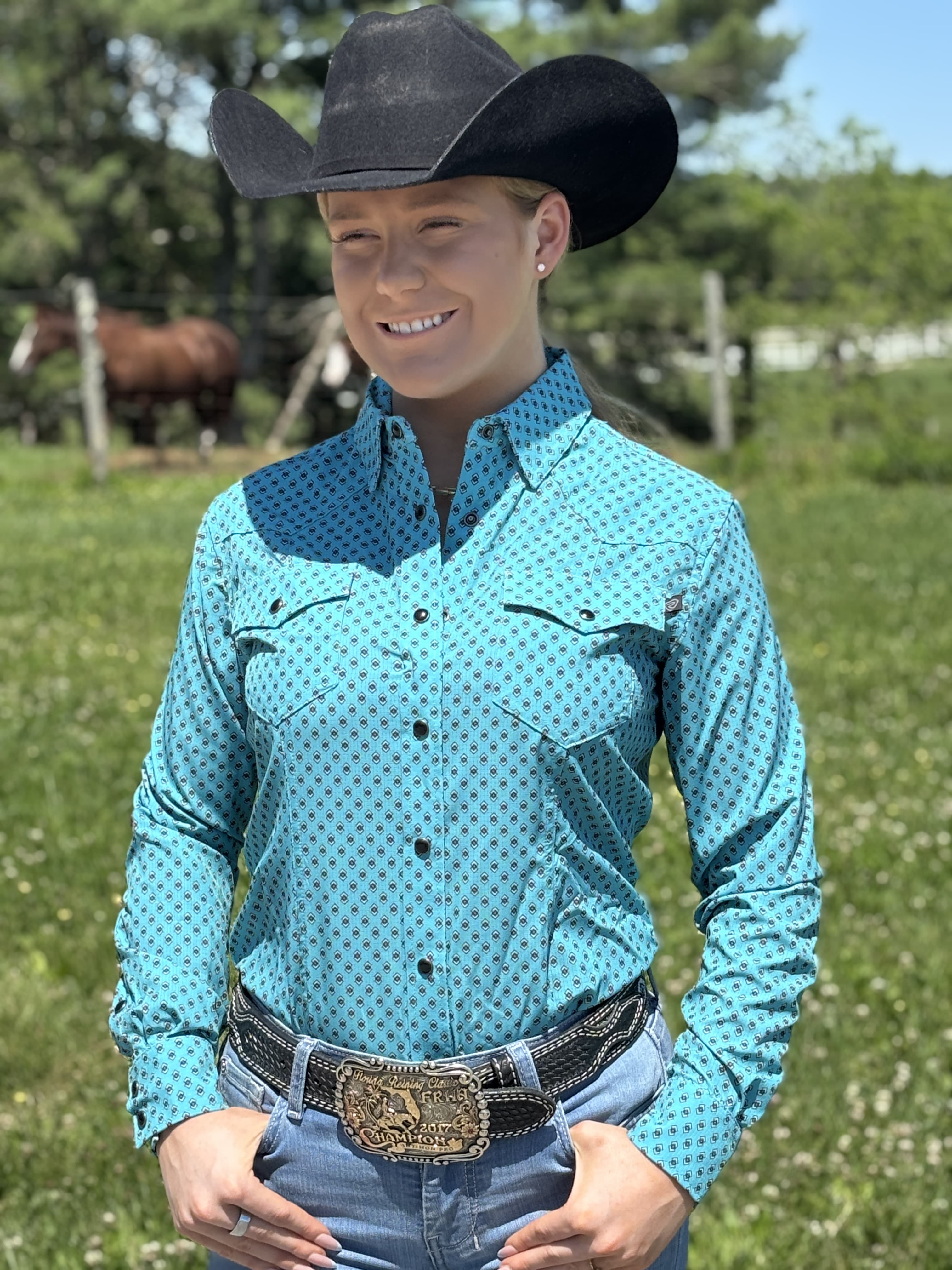 Ladies Tek Mesh by Rock & Roll ~ Peacock