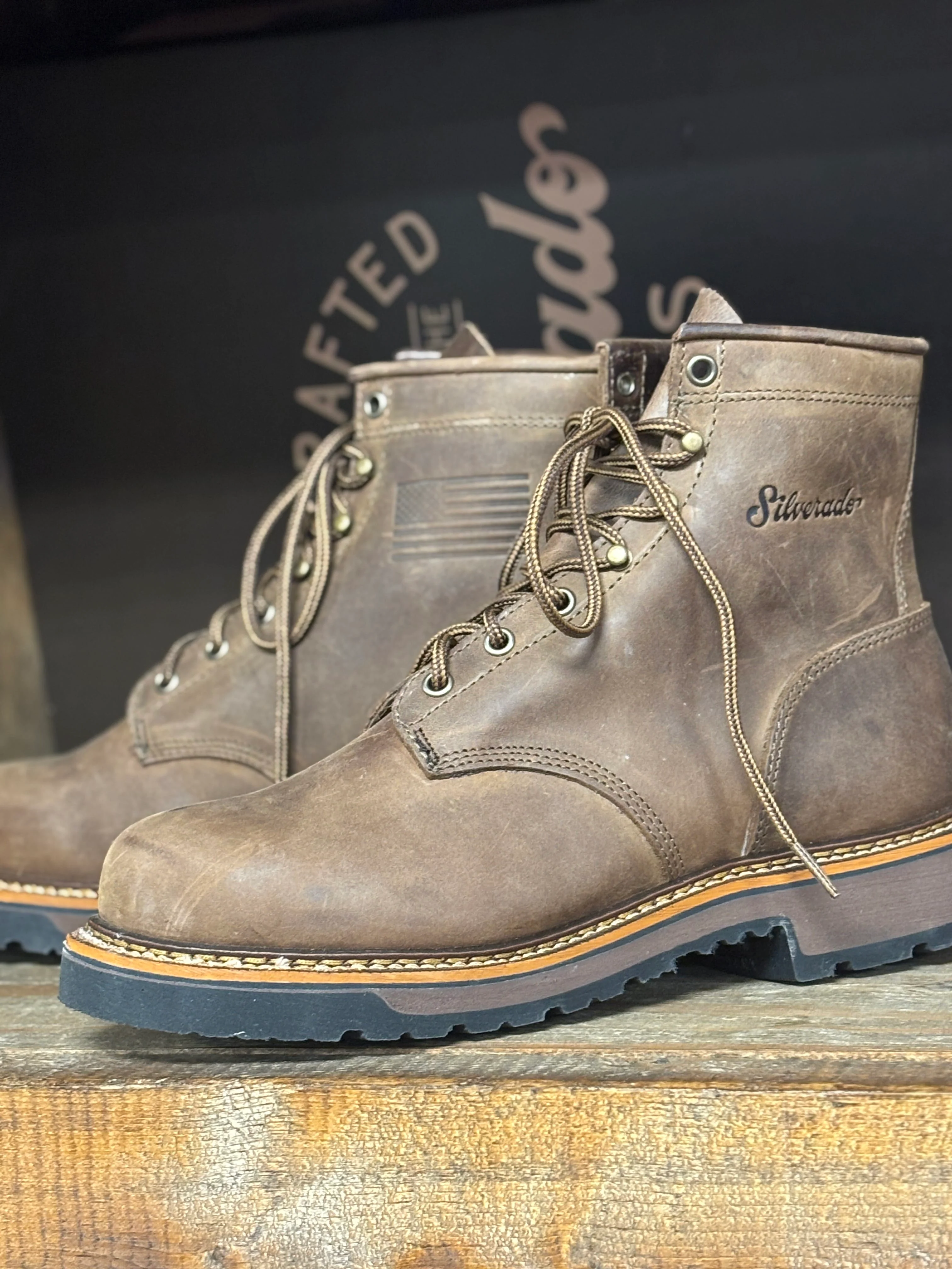 Milford Silverado Boots ~  Lace Up - Made in USA - Image 3