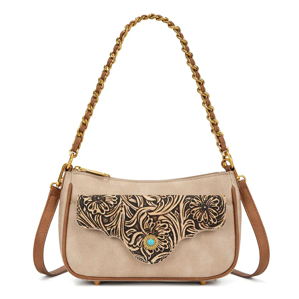 Montana West Floral Tooled Crossbody