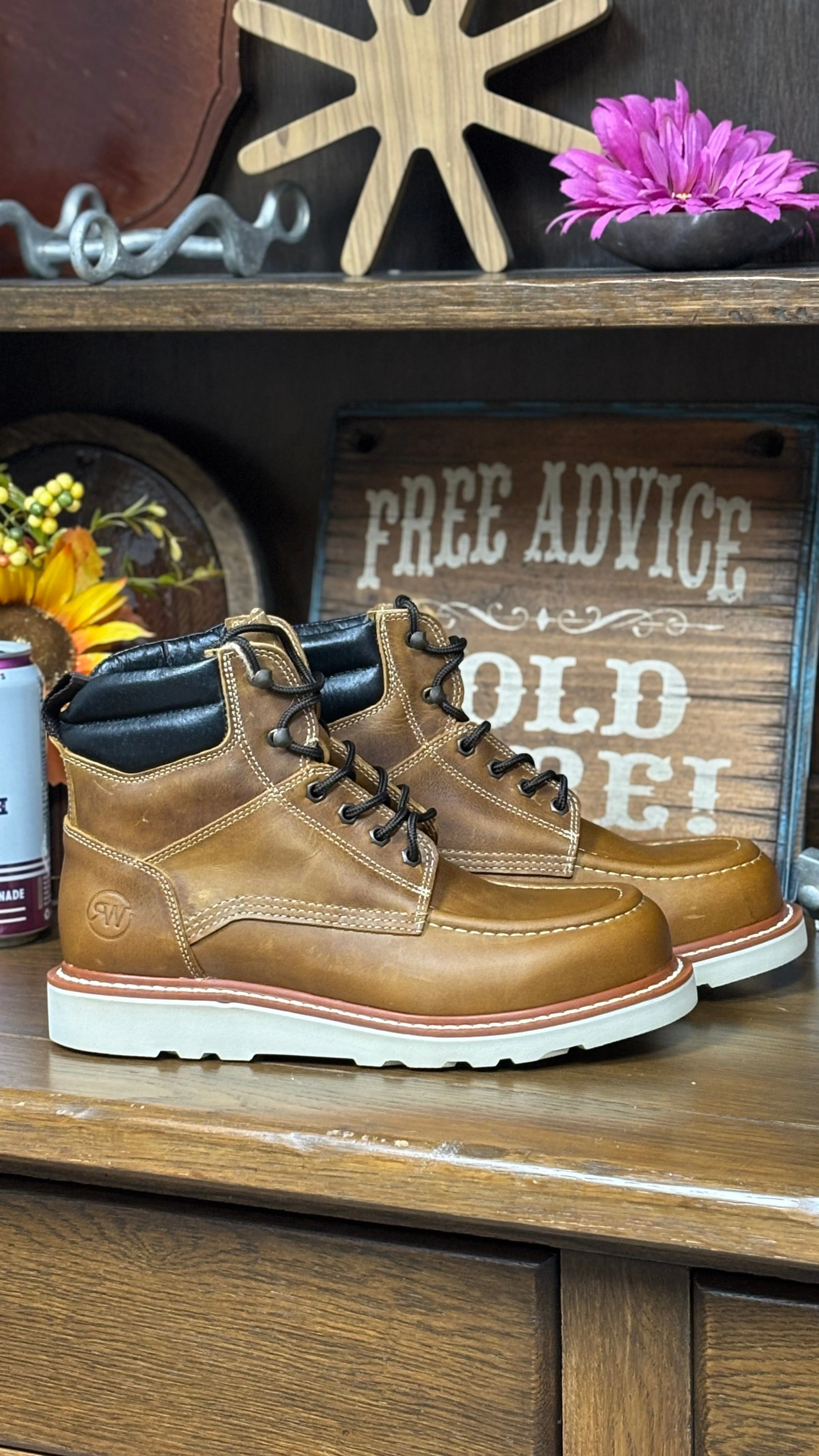 R. Watson Tan Renegade Cowhide Lacer - Image 2