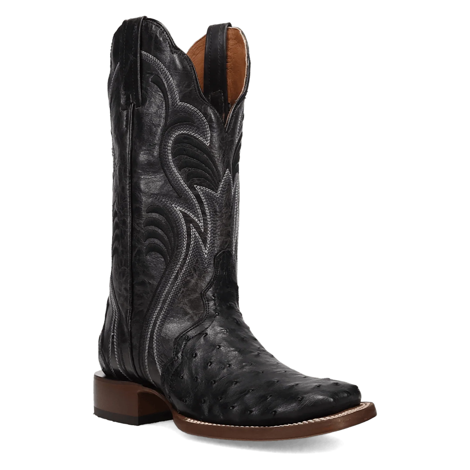 Reese Full Quill Ostrich Boot by Dan Post ~ Black - Image 5