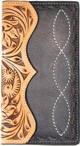 Roughout Leather Wallet ~ Checkbook