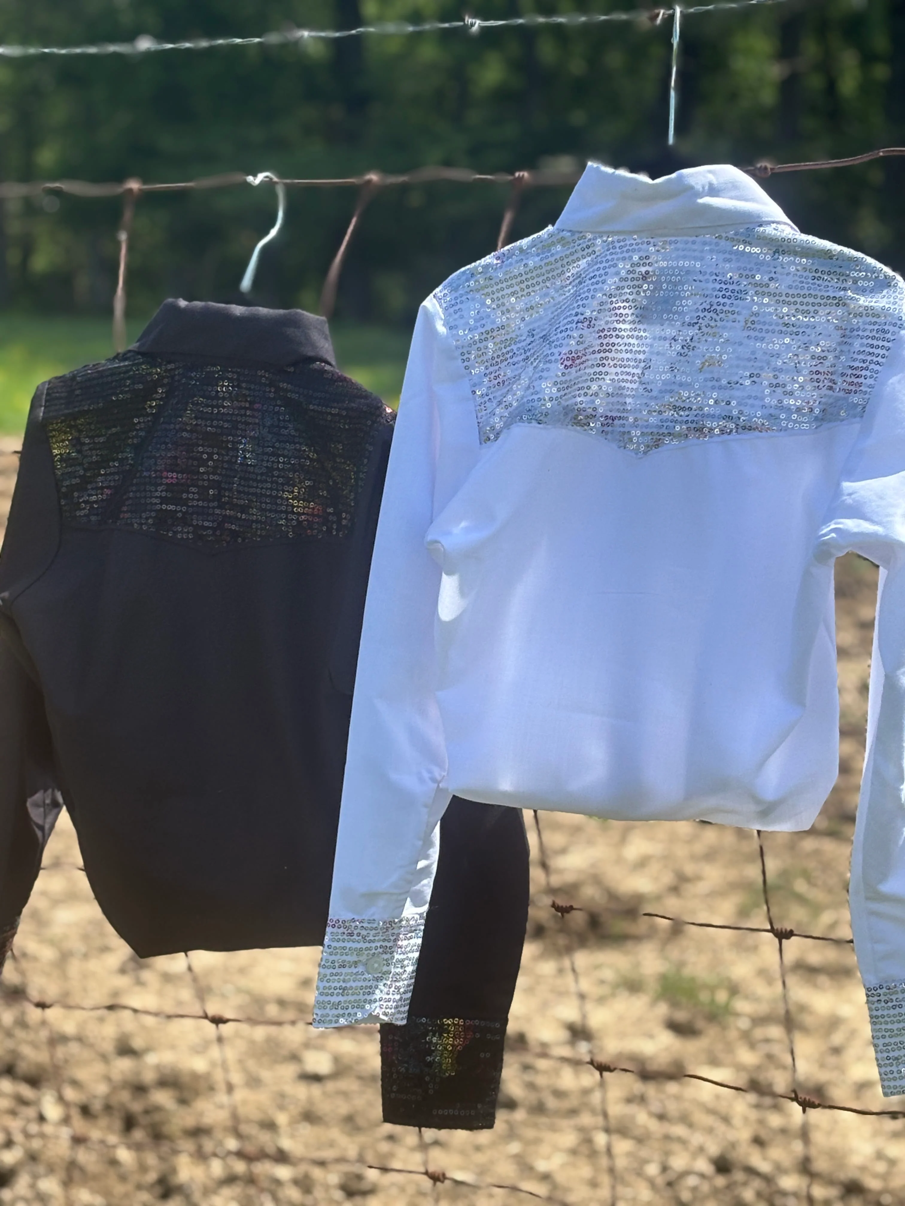 Show Shirt with Sequins ~ White - Image 2