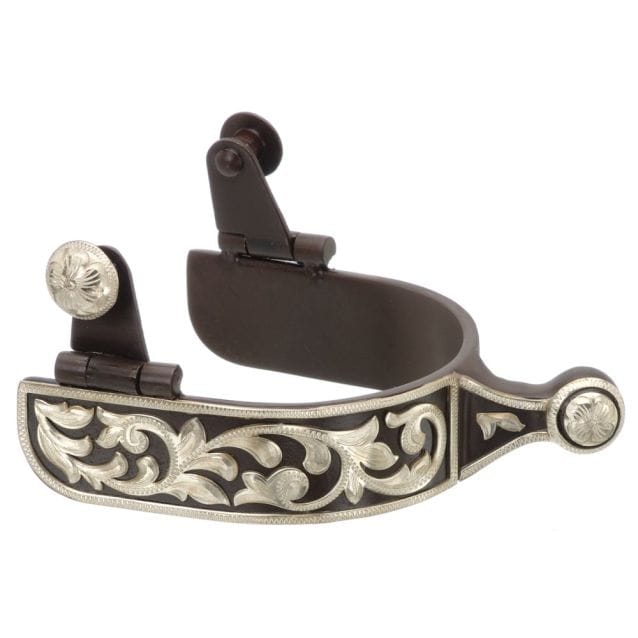 Spurs W/Engraved Floral Designs