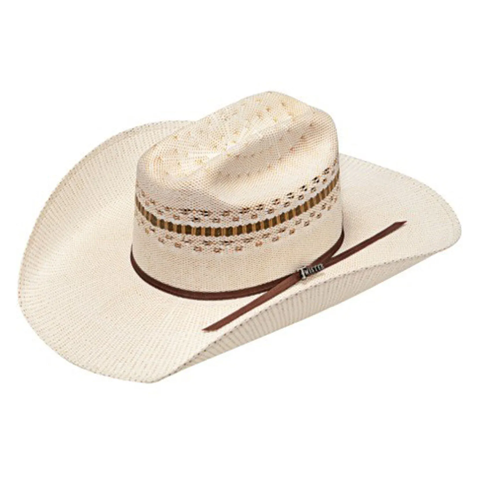Twister Bangora Straw Hat ~ Cattleman Crown