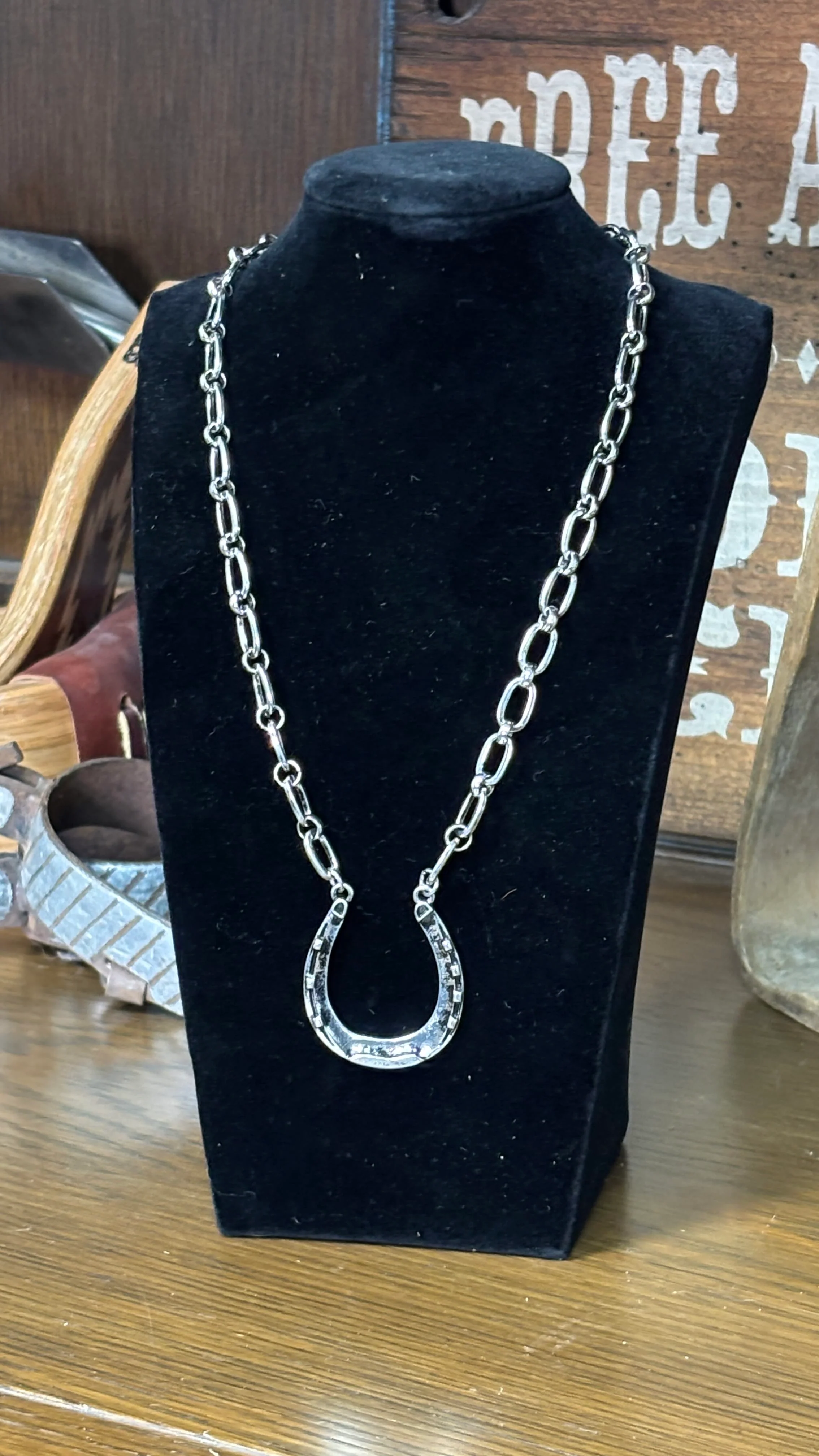 Western Horseshoe Necklace