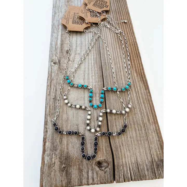Western Steerhead Stone Necklace