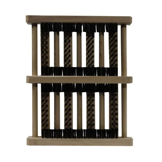 Wood and Bristle Boot cleaner