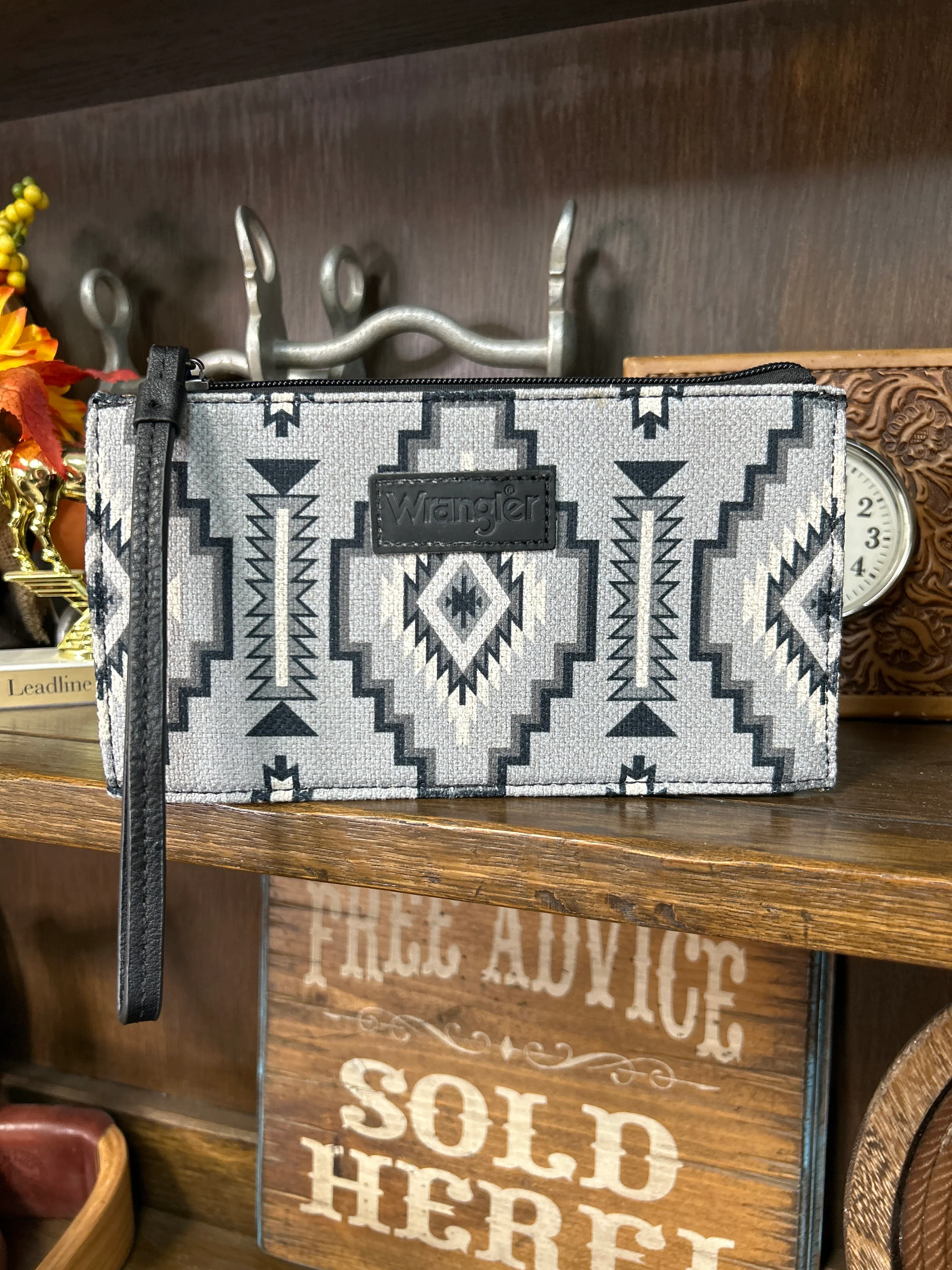 Wrangler Aztec Print Wristlet - Image 4