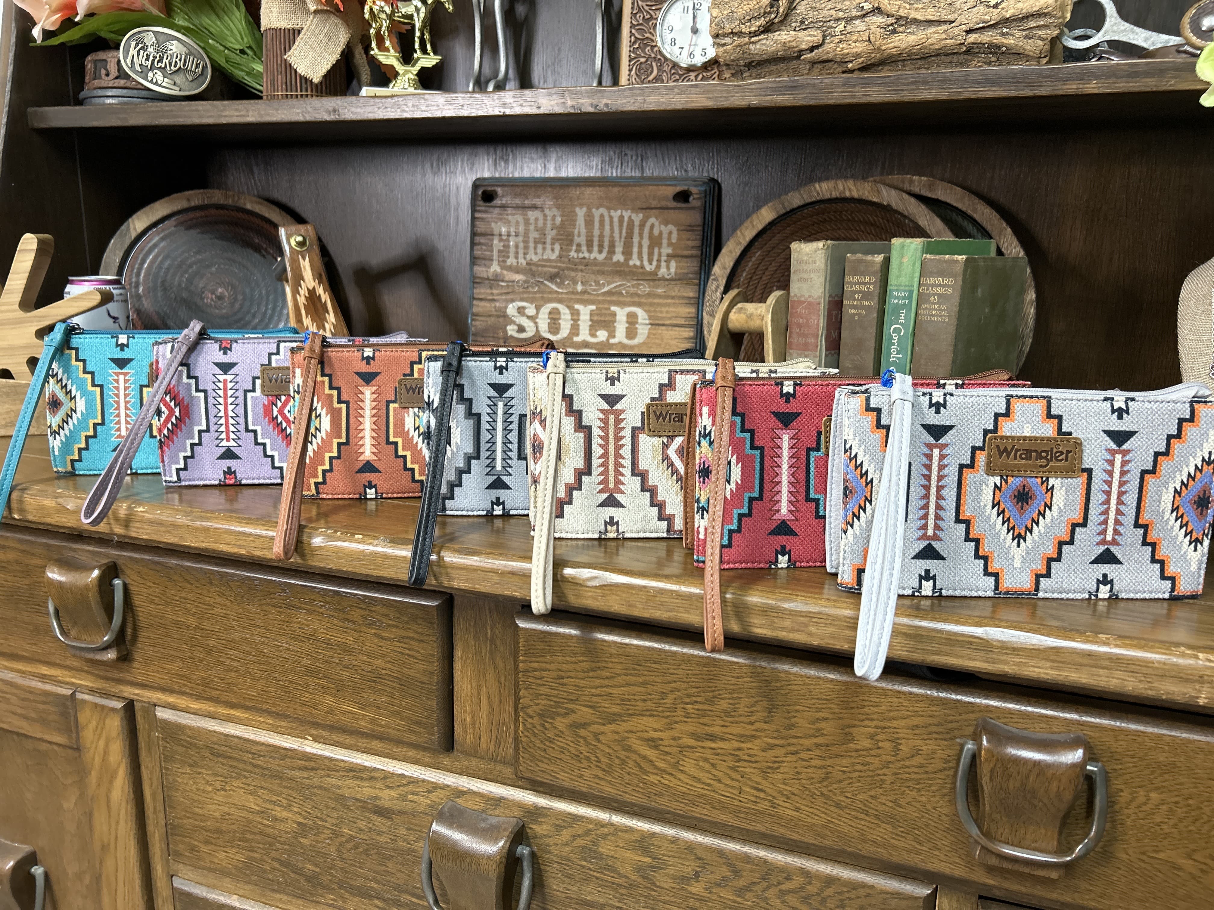 Wrangler Aztec Print Wristlet - Image 8