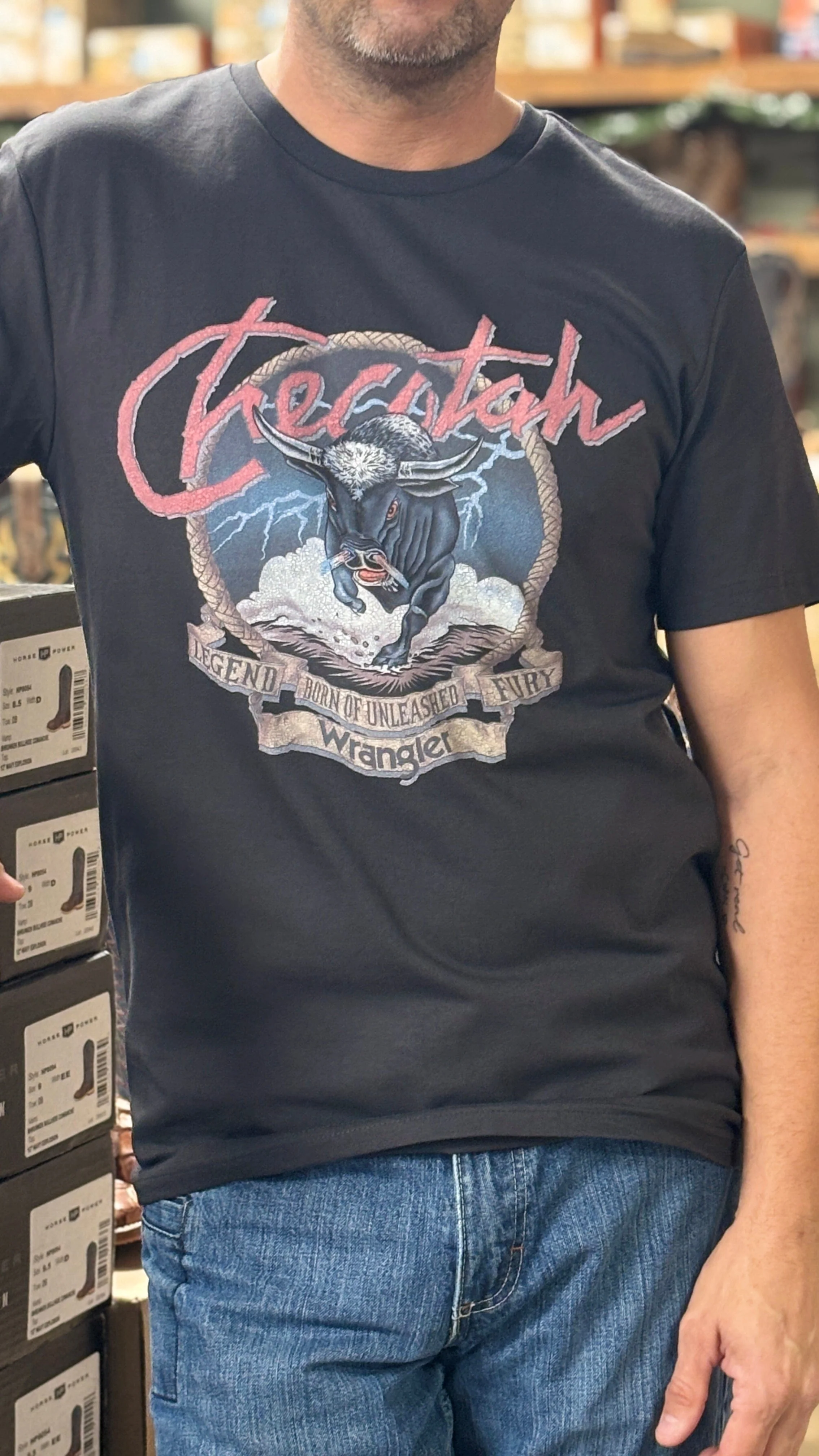 Wrangler Checotah Bull Tee
