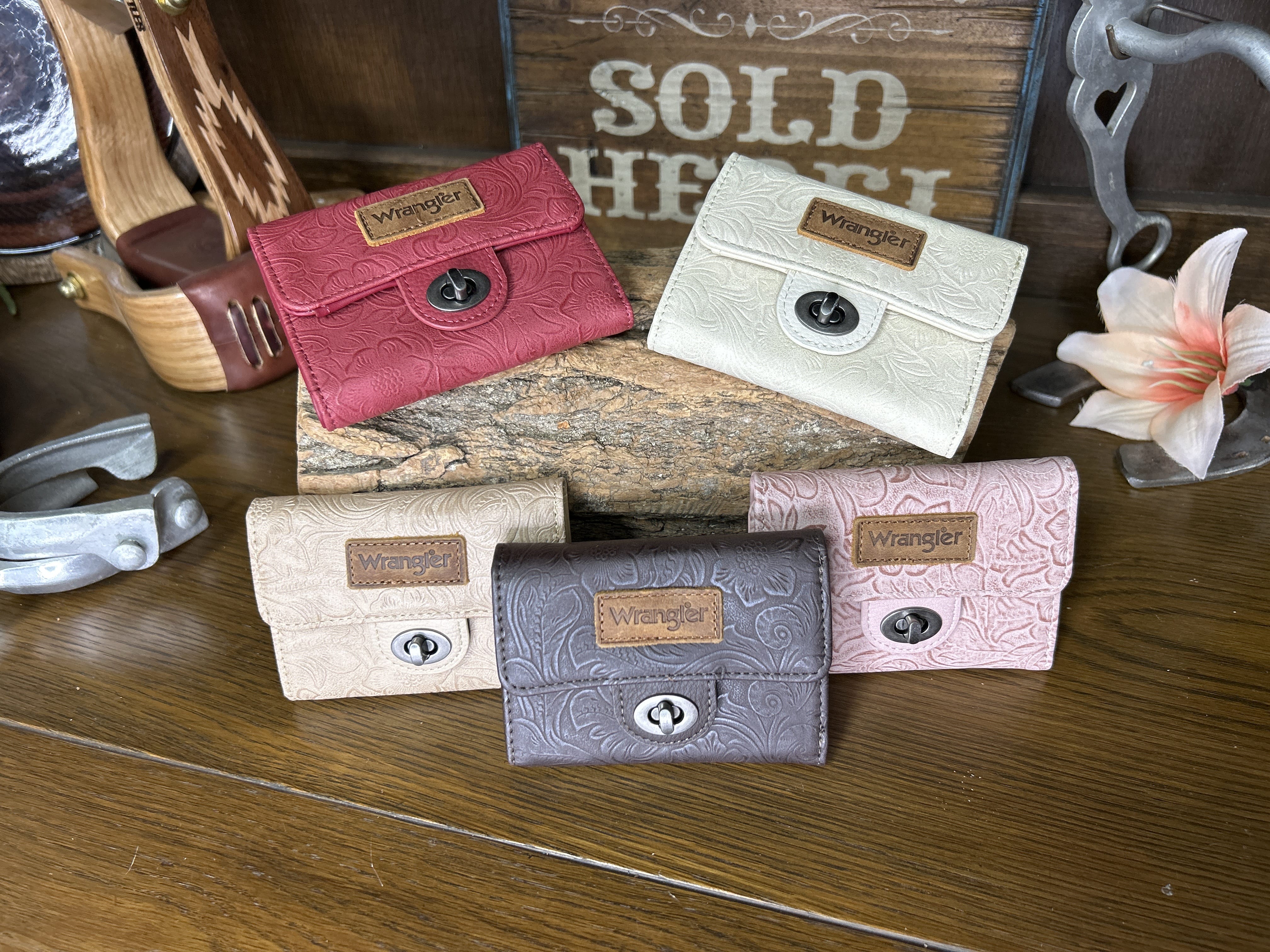 Wrangler Floral Embossed Wallet