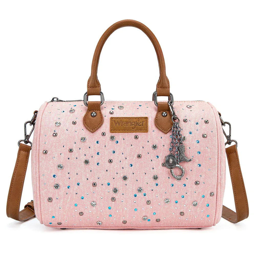 Wrangler Rhinestone Rodeo Barrel Satchel - Image 3