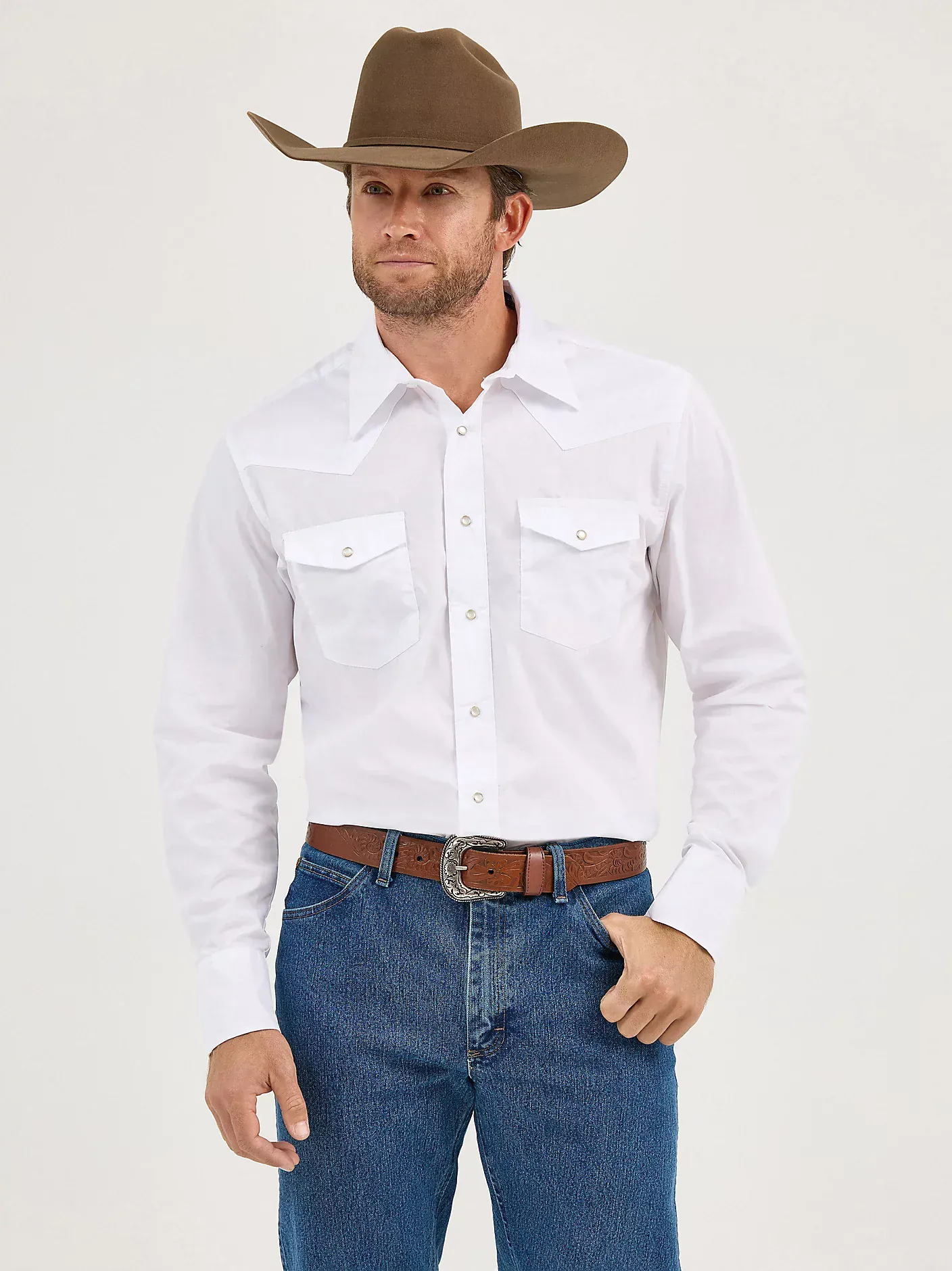 Wrangler Sport Western Shirt ~ White