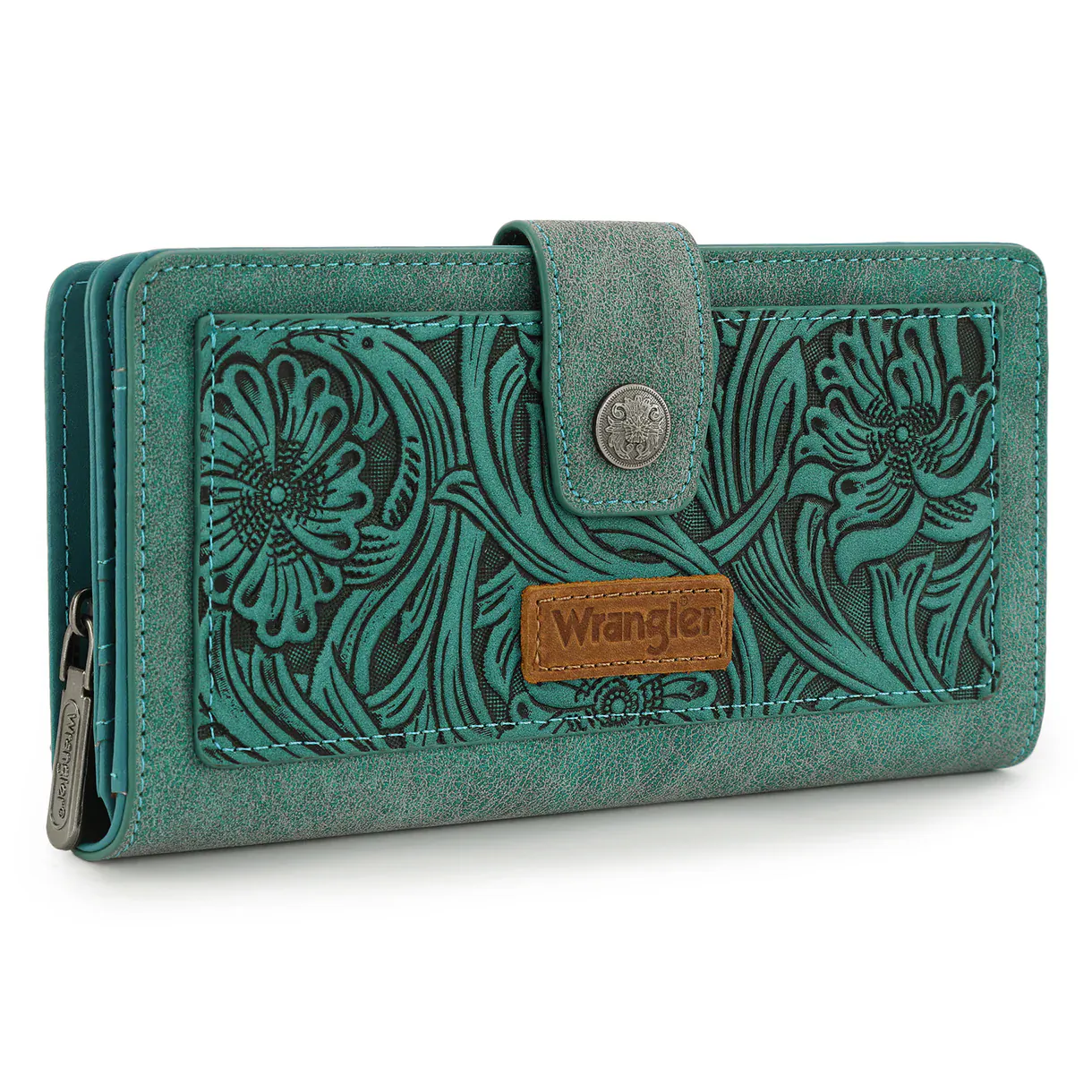 Wrangler Wildflower Tooled Wallet - Image 6