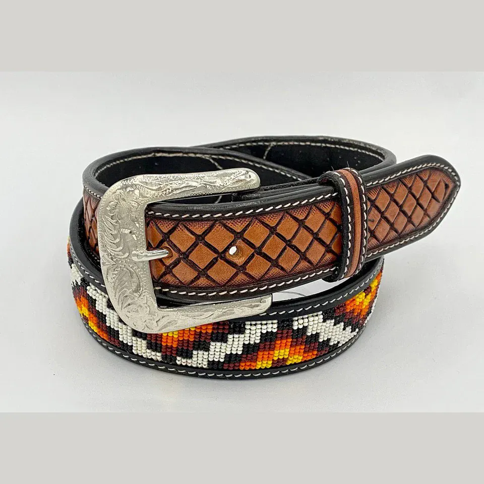 Zig Zag Beaded Belt